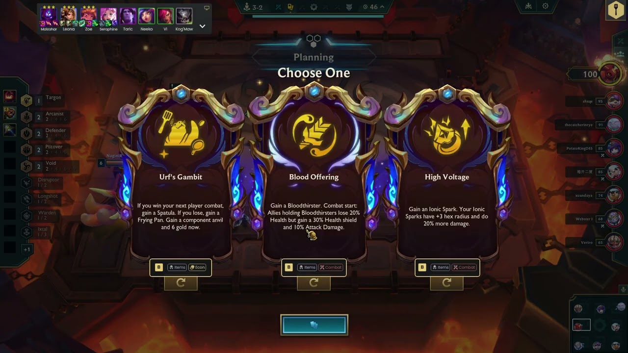 Teamfight Tactics - Emerald II, Malzahar Warden Targon, Set 16.6: 03-04-26