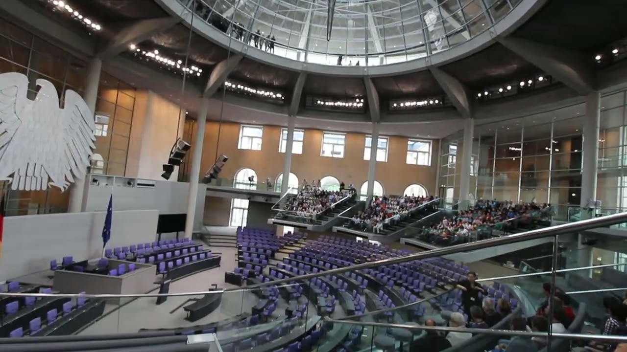 Inside German Reichstag in Berlin in 2013