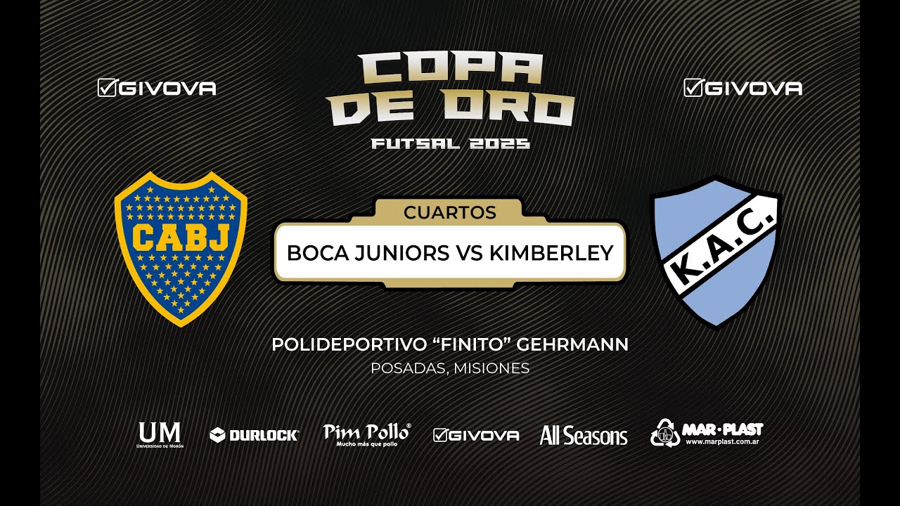 ⚽🇦🇷 Futsal | Copa de Oro masculina 2025 | Cuartos de final | Boca vs Kimberley