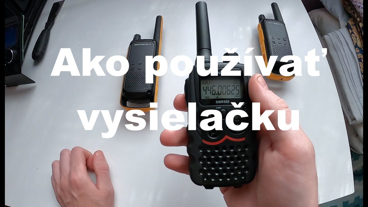 Základné ovládanie vysielačky (446 Mhz - PMR pásmo)