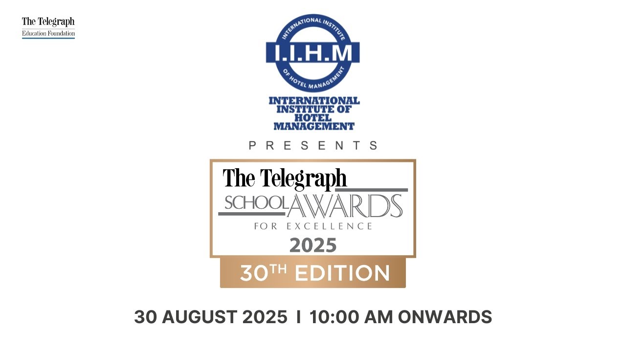 IIHM presents The Telegraph School Awards 2025  I  30th August, 2025  |  10:00 am