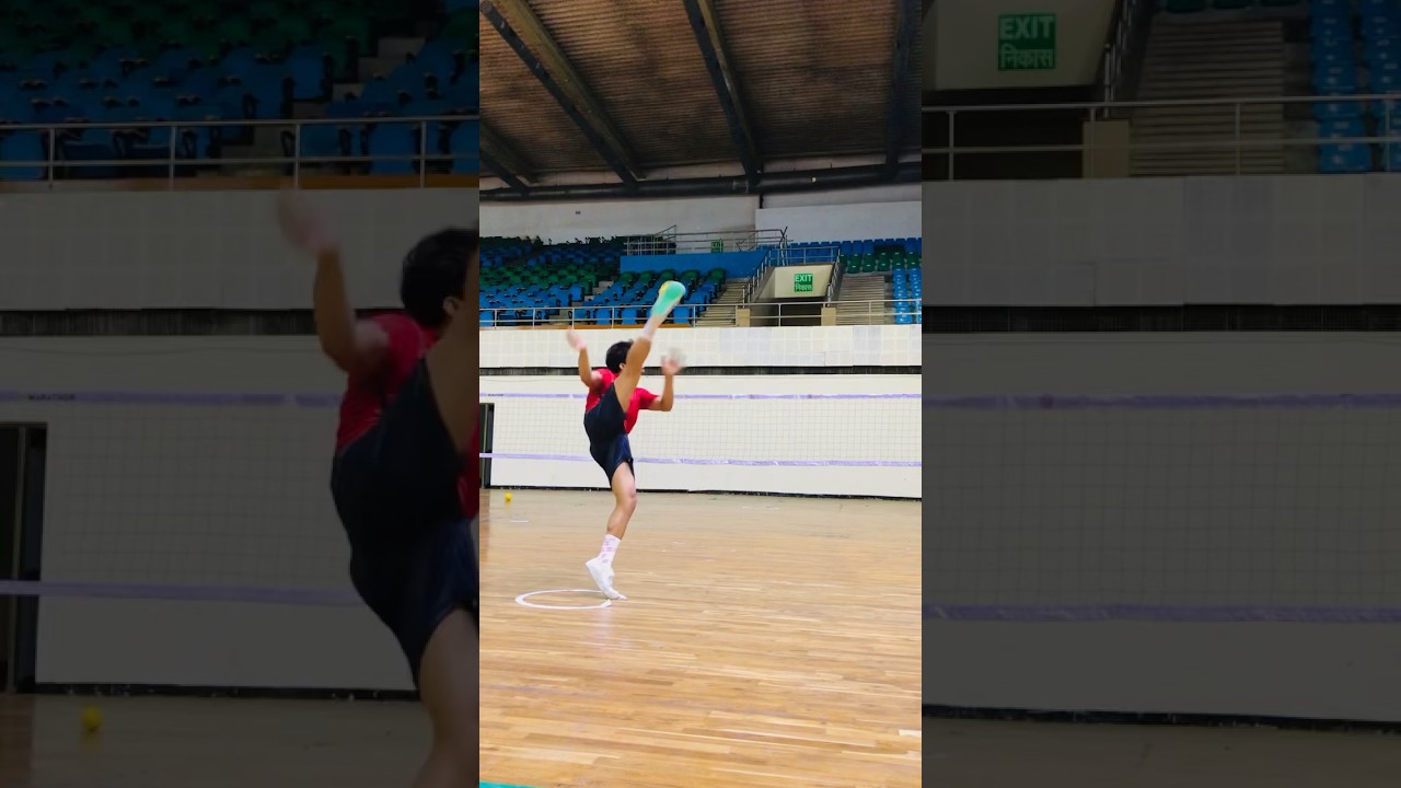 30x3 reps Tekong practice #youtubeshorts #sepaktakraw