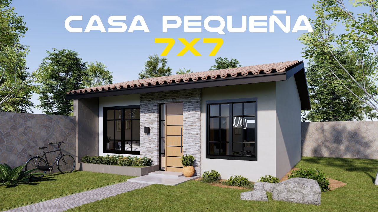 😍 Casa de 7x7 m &iexcl;Peque&ntilde;a pero Hermosa! 🌿 Dise&ntilde;o que Sorprende