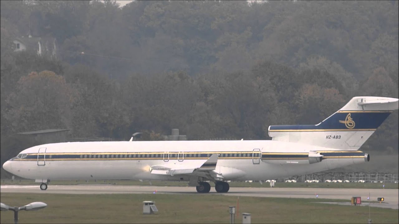[FullHD] RARE!!! Al Anwa Boeing 727 takeoff at Geneva/GVA/LSGG