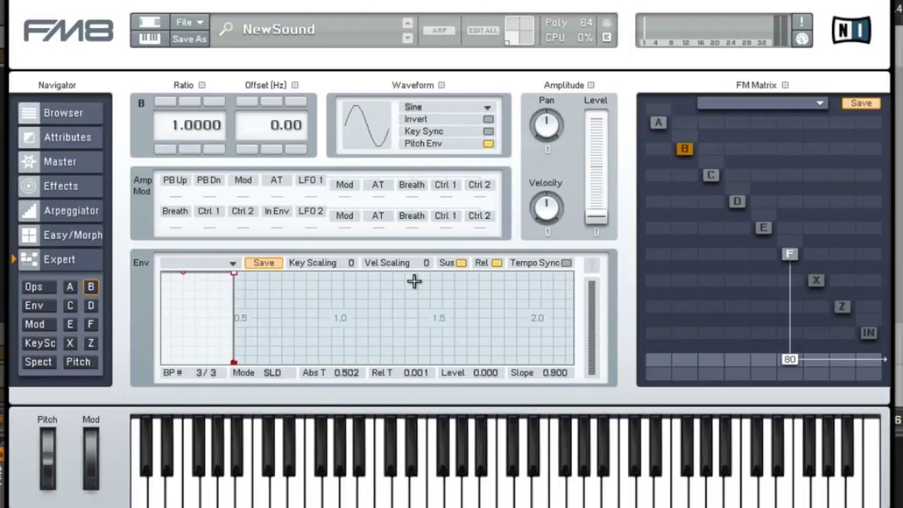Hybrid Synthesis Methods in FM-8