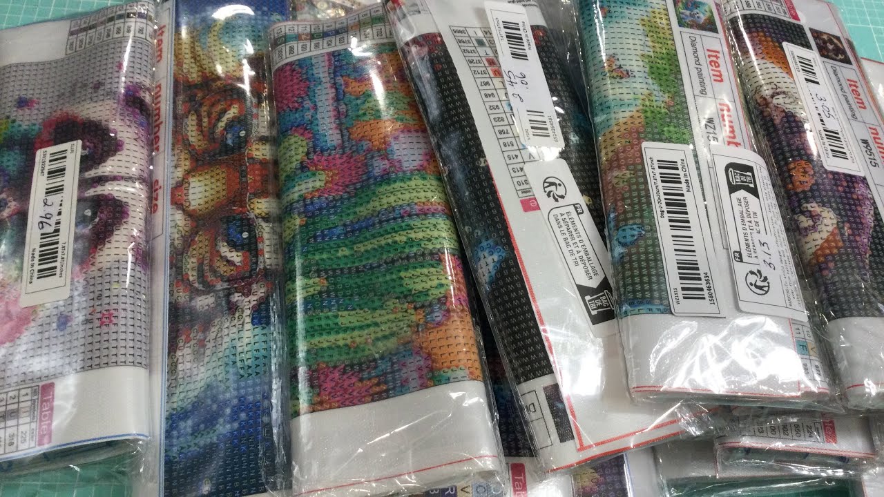 Large Temu diamond Painting Haul + Extras
