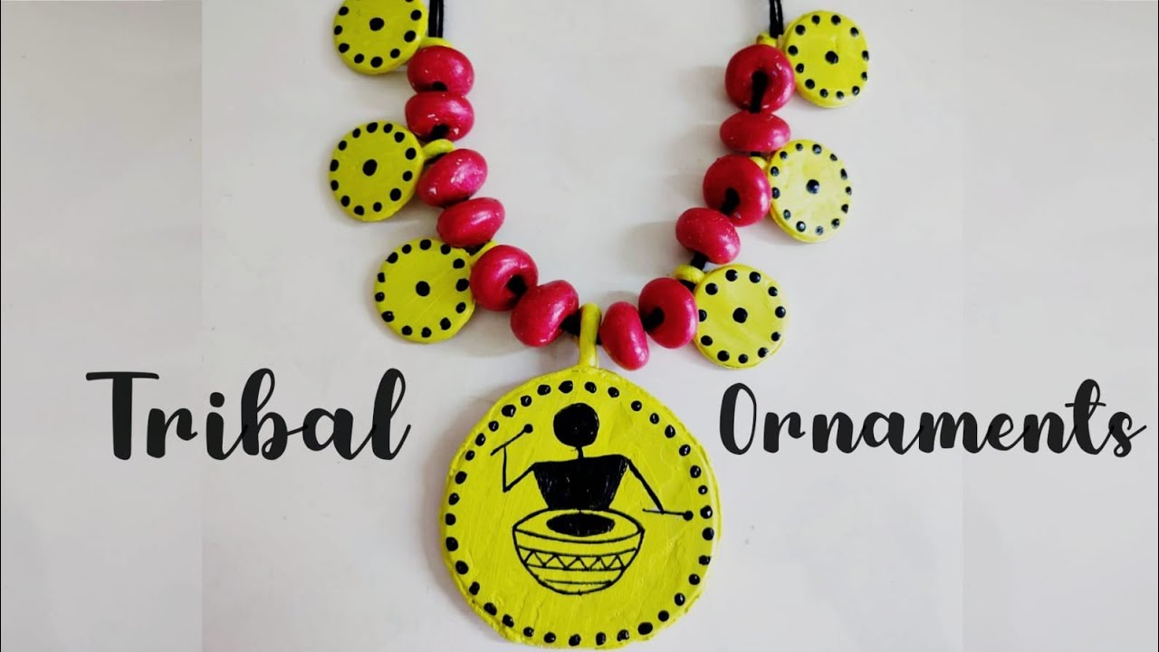 tribal ornaments craft/ornament with mouldit clay#tribaljewellery #tribal @shikhashahcraft8779