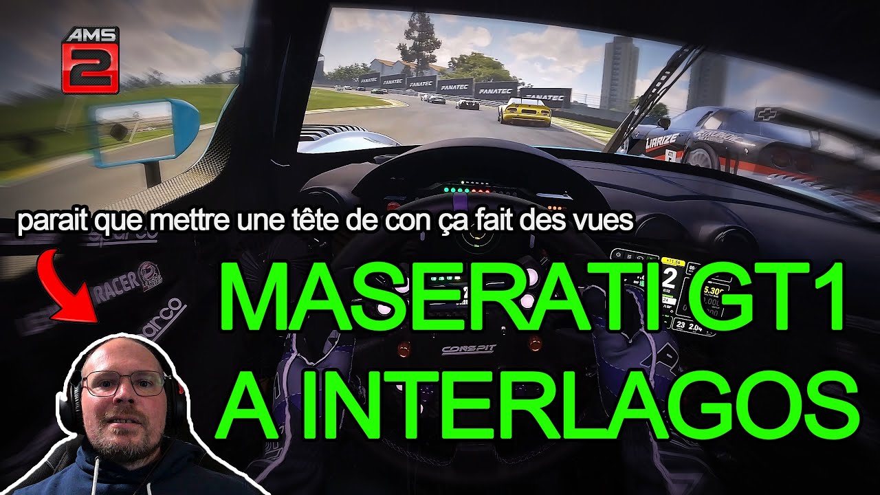 Une course musclée sur Interlagos #ams2 #simracing #pov #povracing #onboard