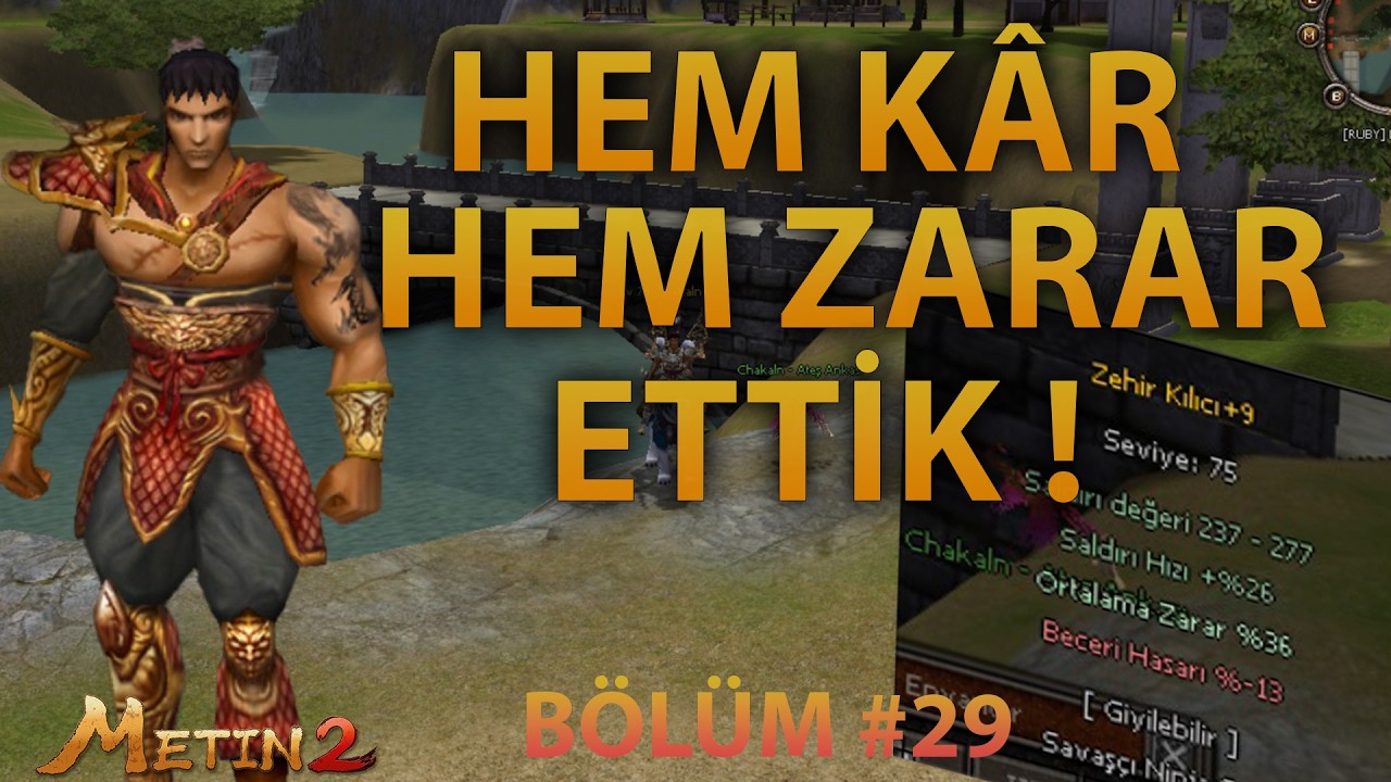 +9 Zehir Kılıcından Zarar Ettik! | K&uuml;peye + Basıp 9W K&acirc;r Ettik! | Havayı G1 yaptık! |Metin2 Lucifer