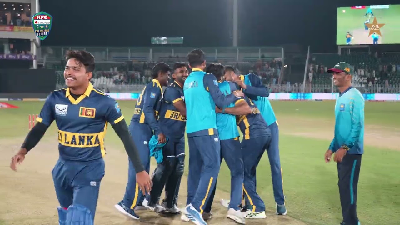 🎥 Scenes after a thriller at Rawalpindi Cricket Stadium, as Sri Lanka chased down 430🏏