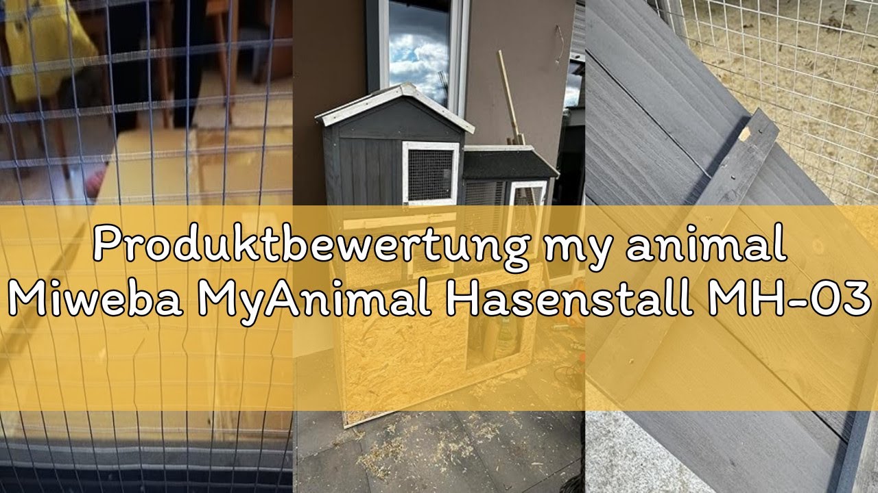Produktbewertung my animal Miweba MyAnimal Hasenstall MH-03 | Kaninchenstall mit Freilaufgehege - Ha