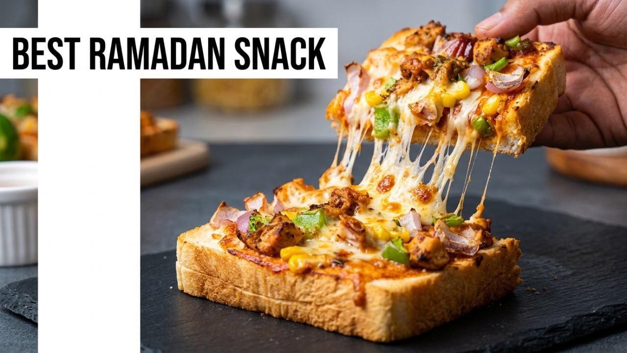 Chicken Pizza Bread | Ramadan Special