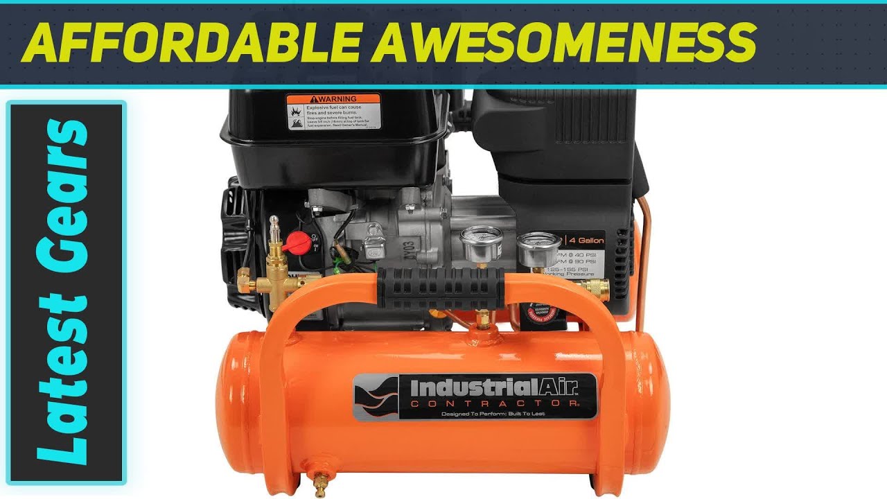 Powerful and Portable: Industrial Air Contractor 4 Gal. Kohler Gas Compressor Review