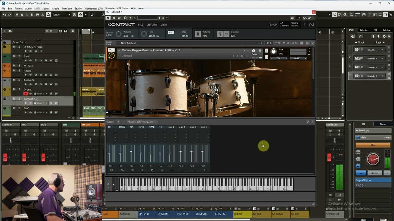 Modern Reggae Drums for Kontakt