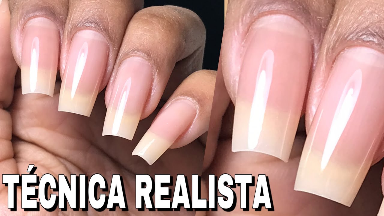 Unha de Acrílico Realista passo a passo + misturinha de Acrílico