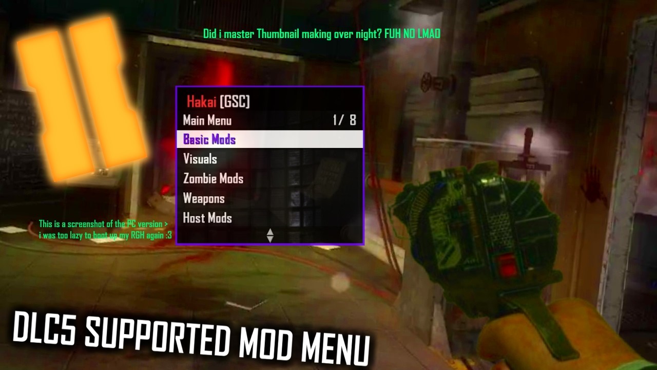 Black ops 2 Hakai Mod menu release (DLC5 Supported, RGH & Plutonium)