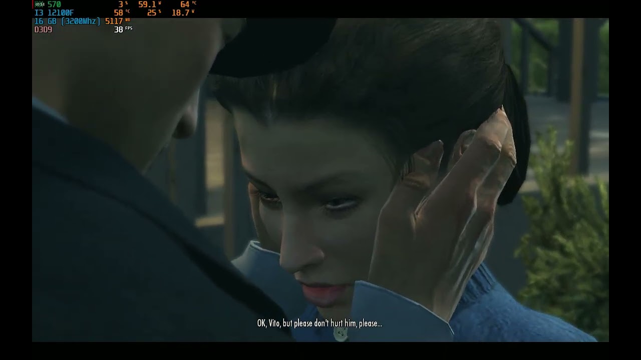 Mafia II PC Gameplay (23), i3 12100f, RX 570 4GB.