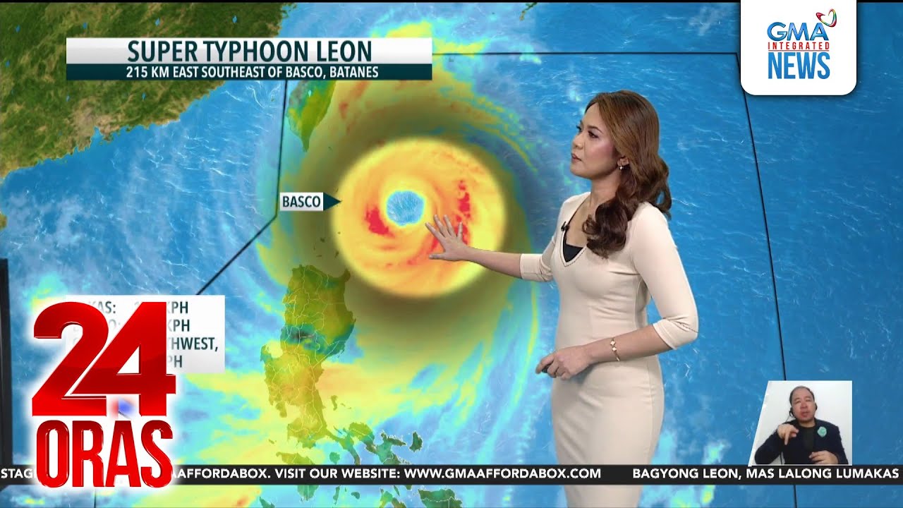 Signal No.4. nakataas sa Batanes dahil sa Super Typhoon Leon | 24 Oras