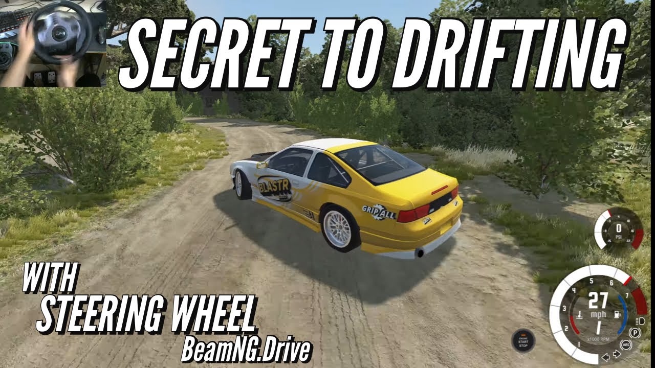 Drifting in BeamNG.Drive with Steering Wheel|Non Stop Drifts|Pxn v9