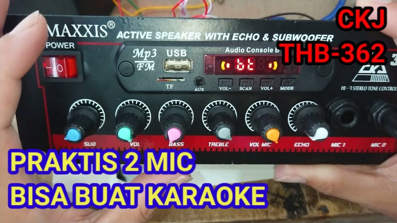 Review kit speaker bluetooth USB player aktif CKJ THB 362