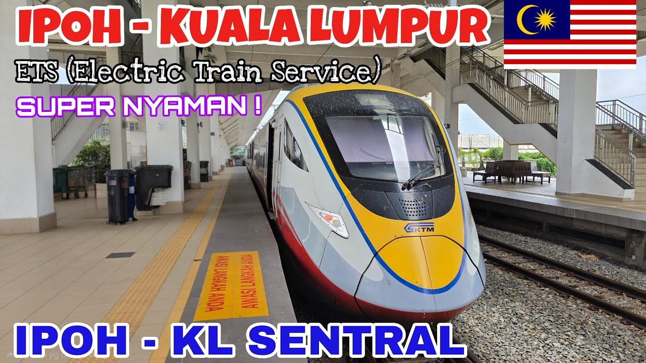 IPOH TO KUALA LUMPUR BY TRAIN | ETS TRAIN REVIEW : SEATING, TOILET, MINI CAFE, SUPER COMFORTABLE !