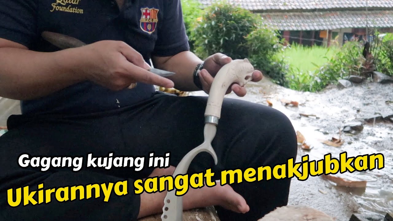 keahlian tingkat dewa - membuat gagang kujang kepala macan