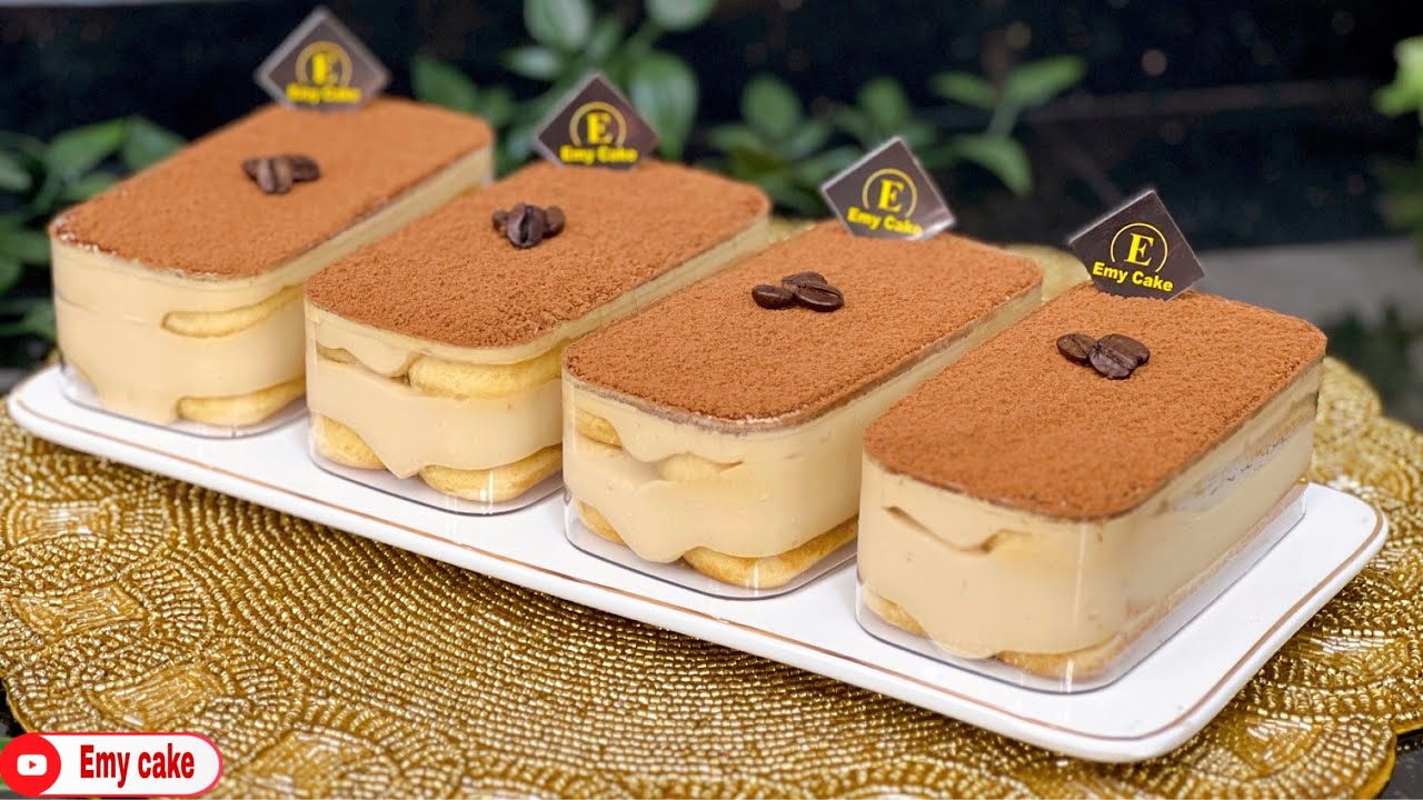 أكواب التيراميسو بطريقه سهلة وبسيطة وبكريمه رائعه 👌🏻بدون بيض أو جيلاتين #tiramisu 