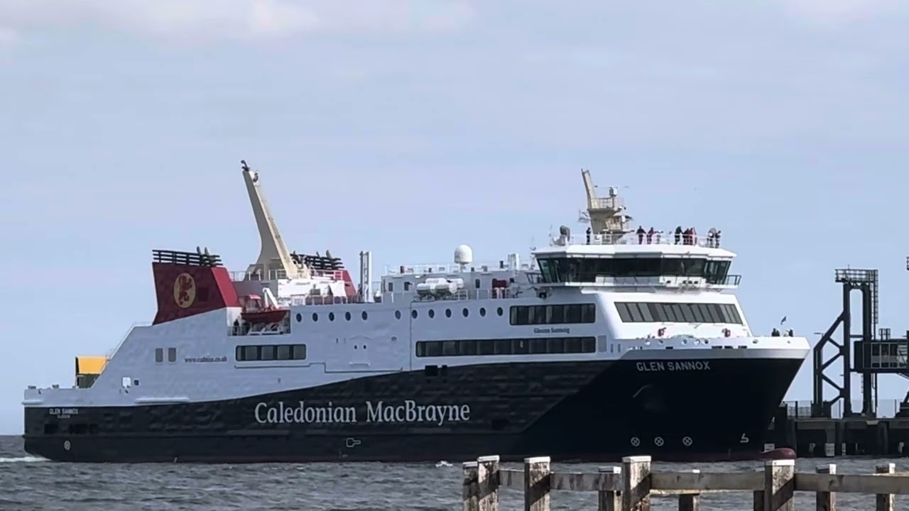 MV Glen Sannox arriving in Arran for the first time  - 13:30, 1 October 2024
