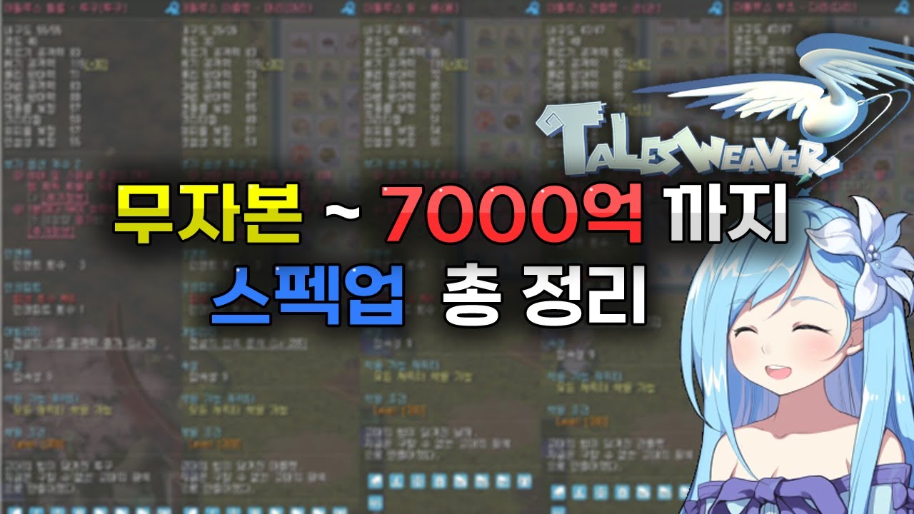 무자본부터 7,000억 자본까지 장비 스펙업 순서 정리해드립니다. [ 테일즈위버 버닝러시.ver ]