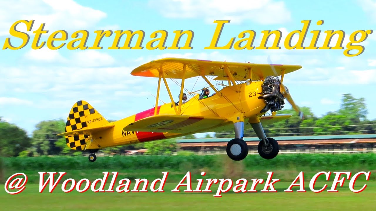 Boeing Stearman RP-C1923 Landings [4K]