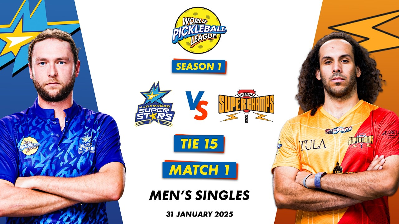 WPBL S1 | Hyderabad Superstars VS Chennai Super Champs | Men’s Singles