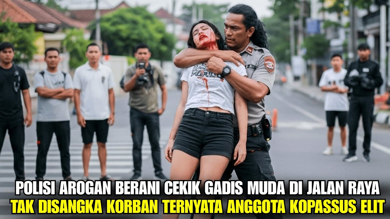 POLISI AROGAN CEKIK GADIS MUDA DI JALAN‼️ TAK DISANGKA DIA ANGGOTA KOPASSUS!