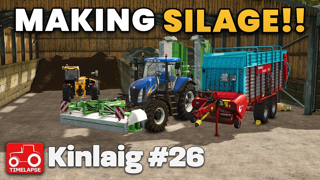 ЗАГОТОВКА СИЛОСА, ПРОПОЛКА И УДОБРЕНИЕ!! Kinlaig FS25 Таймлапс Farming Simulator 25 Эпизод 26