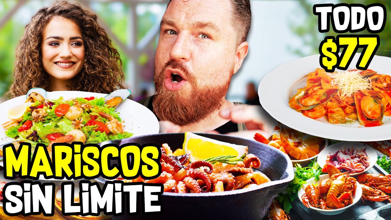 TODOS los MARISCOS que PUEDAS COMER por $77 MXN 🔥 Buffet de Mariscos | CHeCHe WeroWeroTV FOODIE FOOD