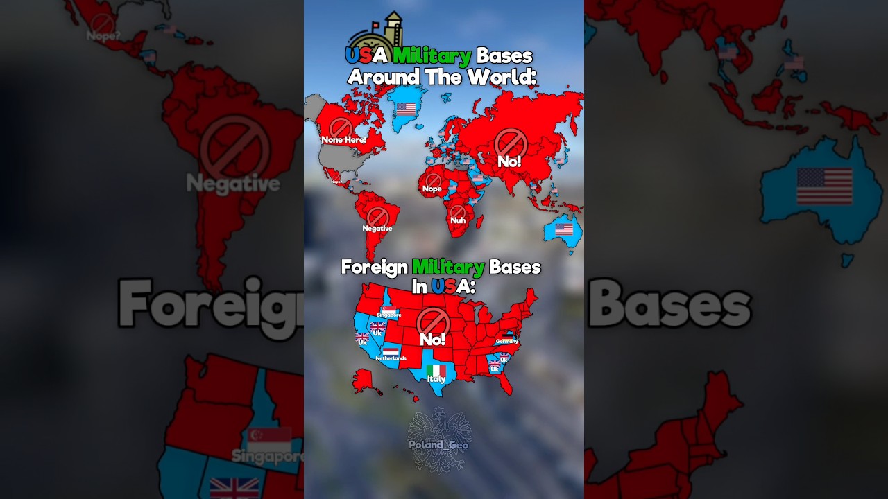 Us Military Bases Around The World Vs Foreign Military Bases In USA #world #millitary #bases #usa