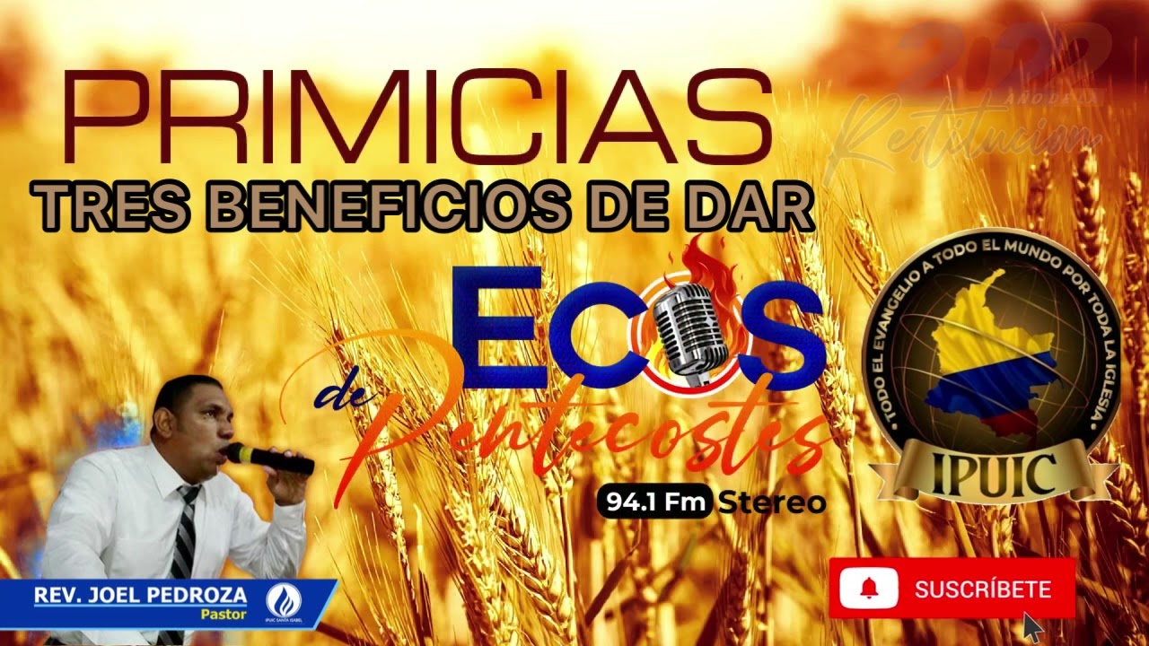 TRES BENEFICIOS DE DAR PRIMICIAS...