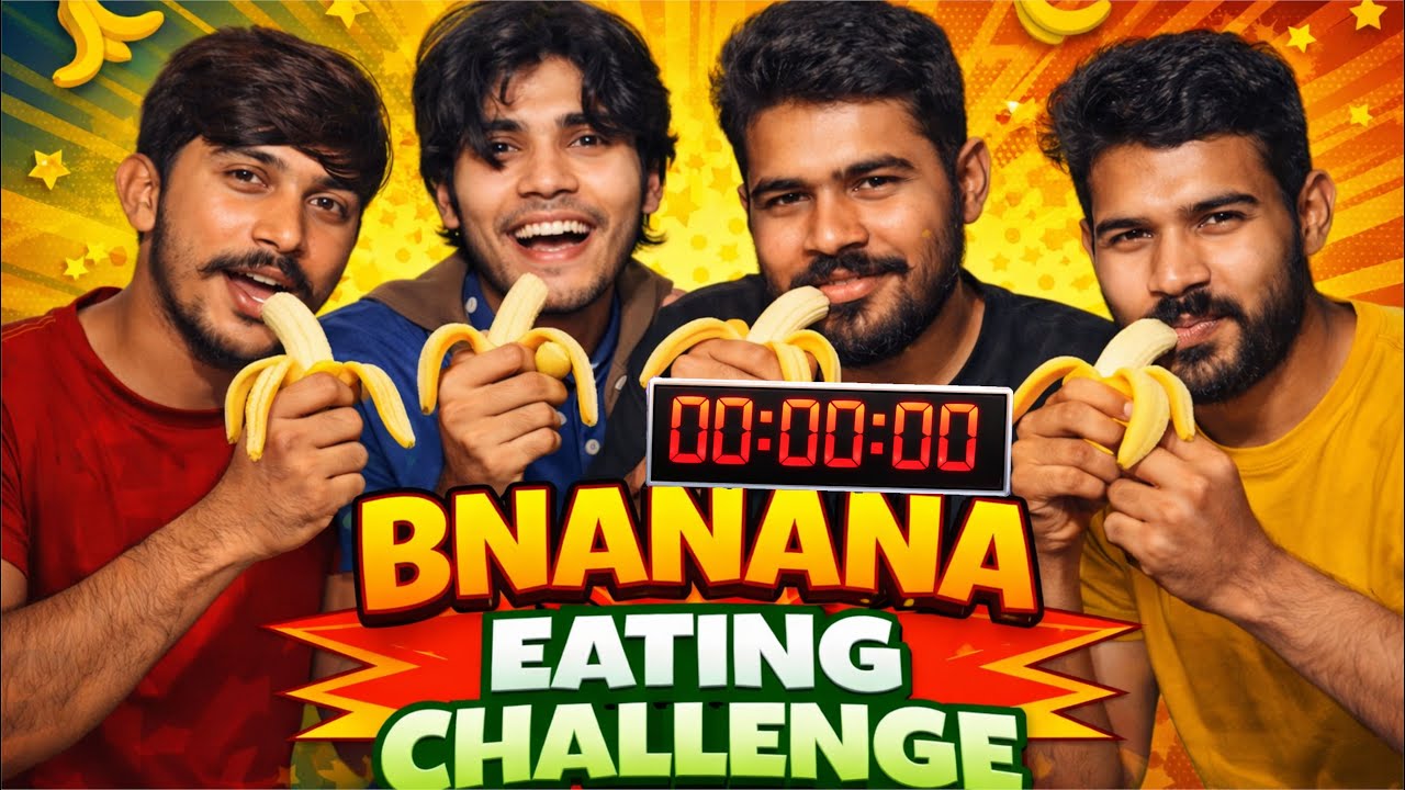 Fastest Banana Eating Challenge 🍌 | Banana Eating Speed Challenge 🏆