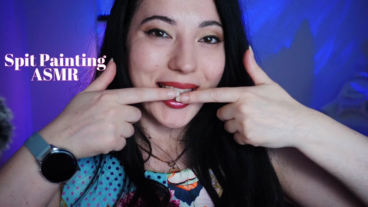 Spit Painting ASMR: Ti trucco con la mia saliva 💄🎨