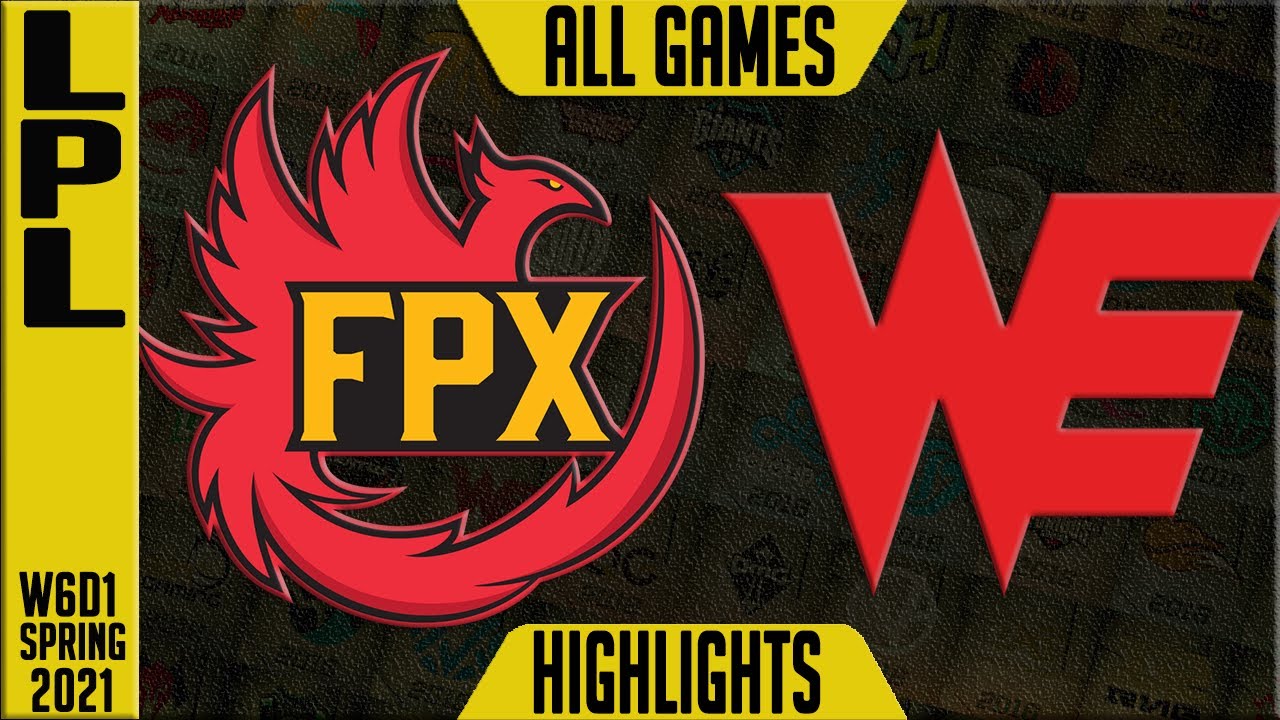 FPX vs WE Highlights ALL GAMES | LPL Spring 2021 W6D1 | FunPlus Phoenix vs Team WE