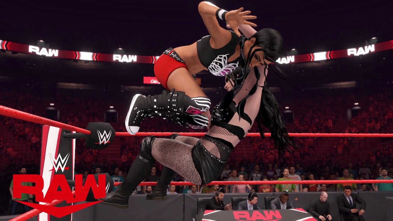WWE 2K22 RAW SARAYA VS AJ LEE