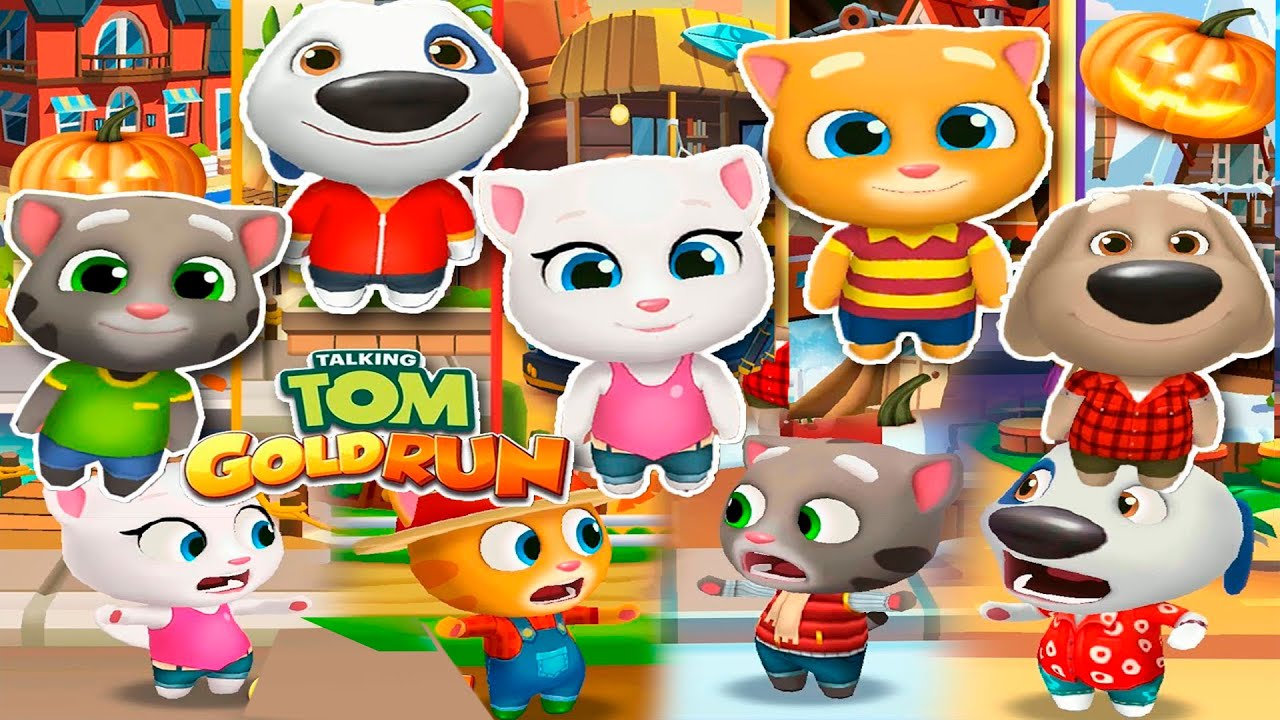 Talking Tom Gold Run - New Update - Discover all the characters  Full walkthrough Gameplay - Lilu