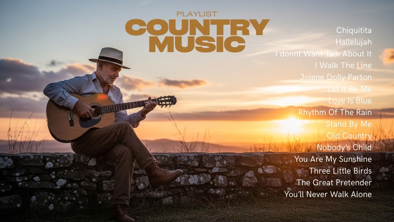 Top Music Playlist Country Peaceful Trail Guitar Vibes