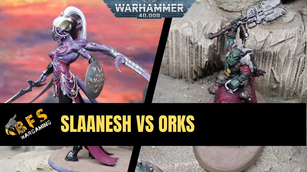Chaos Daemons vs Orks 10th Edition Warhammer 40k Battle Report.