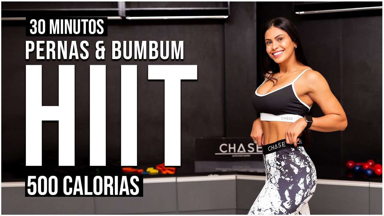 30 Min PERNAS & BUMBUM Treino HIIT PERFEITO  | Queime 500 Calorias | Em Casa | Sem Equipamento
