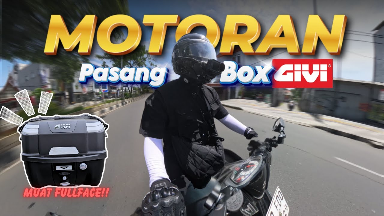BOX PLASTIK HARGA JUTAAN!?!? REVIEW BOX GIVI DI MATIC KECIL #suzukinex #motovlog