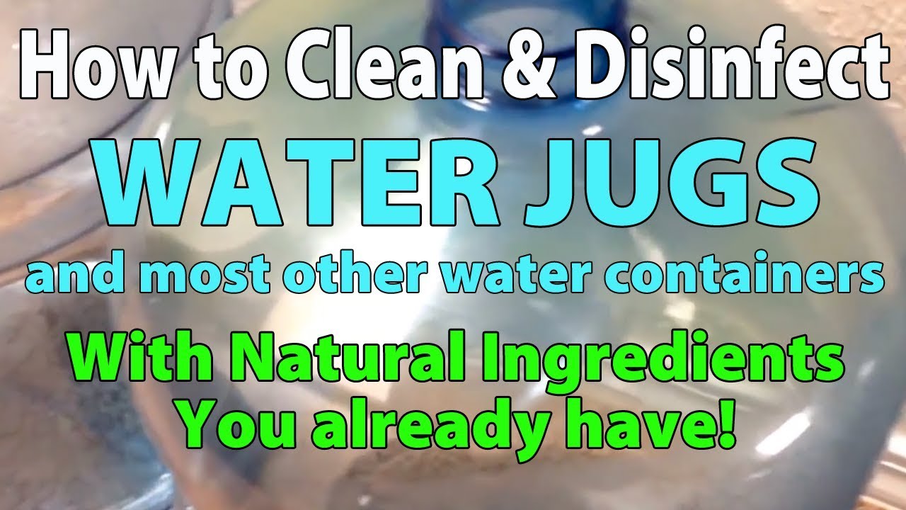 Saturday Projects™ .com | THE BEST WAY TO CLEAN WATER JUGS AND BOTTLES w/natural ingredients