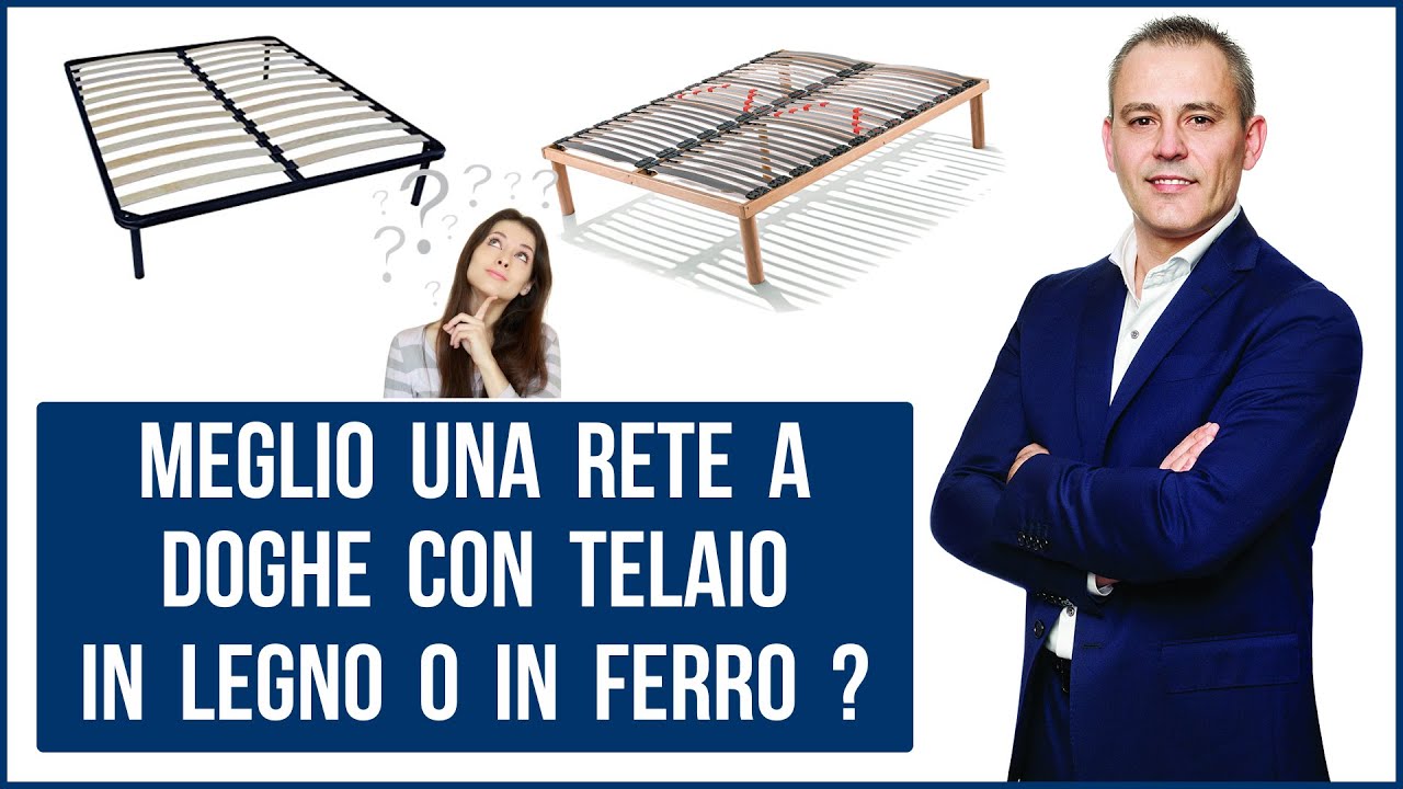 Meglio una rete a doghe con telaio in legno o con telaio in ferro