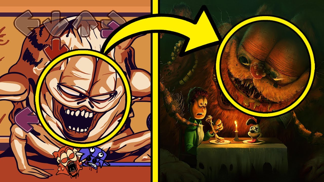 References in FNF Pibby Mods | Corrupted Gorefield VS Pibby | Learning with Pibby