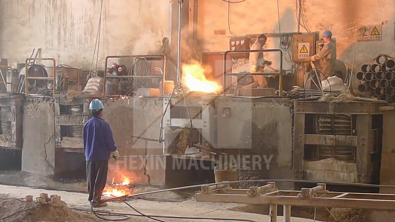 centrifugal casting machine manufactured by HEXIN MACHINERY