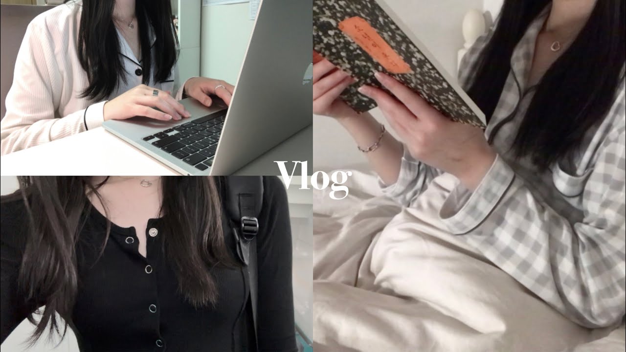 (재업) [Vlog] 고2의 일상 브이로그/공부•나이트 케어 루틴🌙•수행지옥🔥| 류희진